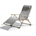 Fauteuil relax pliant aux lignes épurées pliant, coloris gris