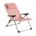Bain de soleil pliant aux lignes épurées pliant, coloris rose
