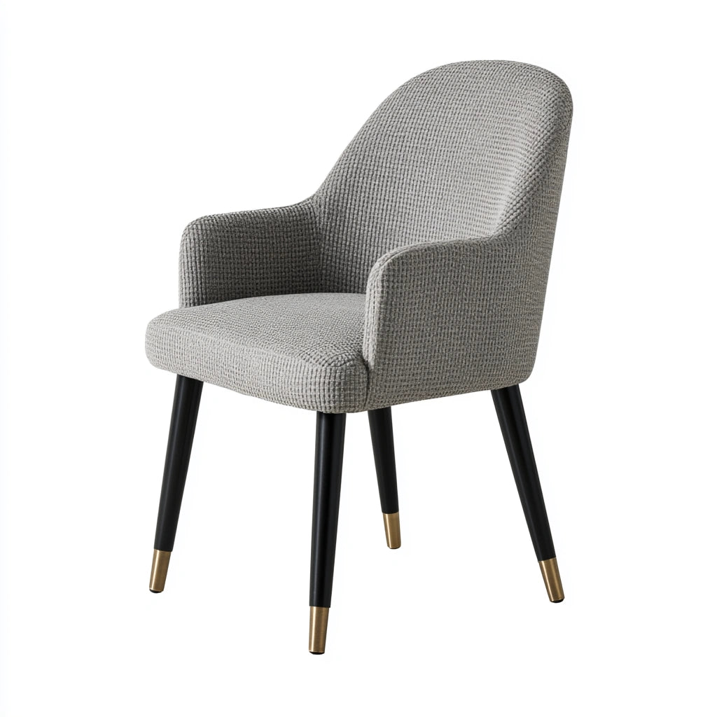 Chaise de salle à manger aux lignes épurées, coloris gris