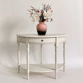 Console d'entrée en bois, coloris blanc