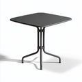 Table sur pied central aux lignes épurées, coloris gris foncé